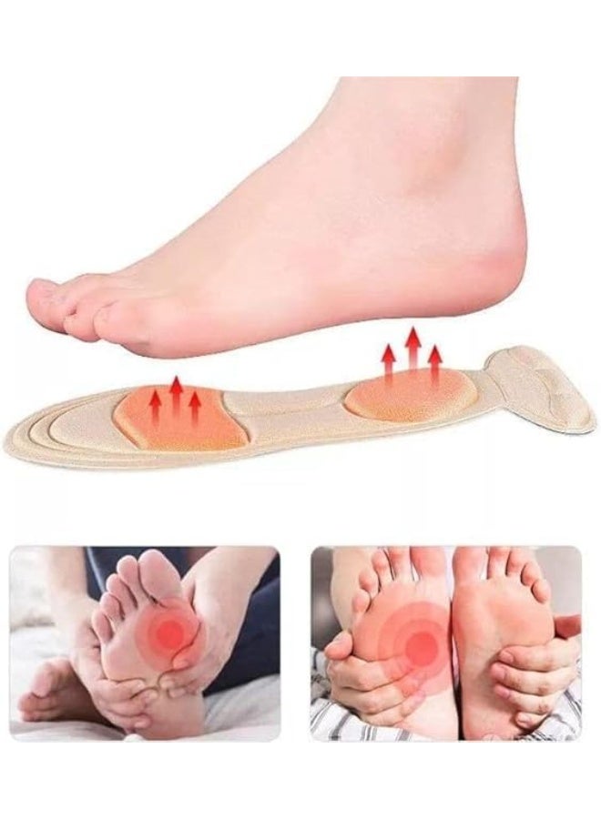 نعال داخلية للأحذية من الميموري فوم، قابلة للتشذيب لتناسب حتى المقاس 40، لتخفيف آلام القدم، راحة وحماية أثناء المشي، وسادات ناعمة قابلة للتعديل، دعم للقدم (رمادي، حتى المقاس 40) - Image 5